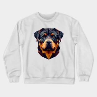 Rottweiler - Geometric Head Crewneck Sweatshirt